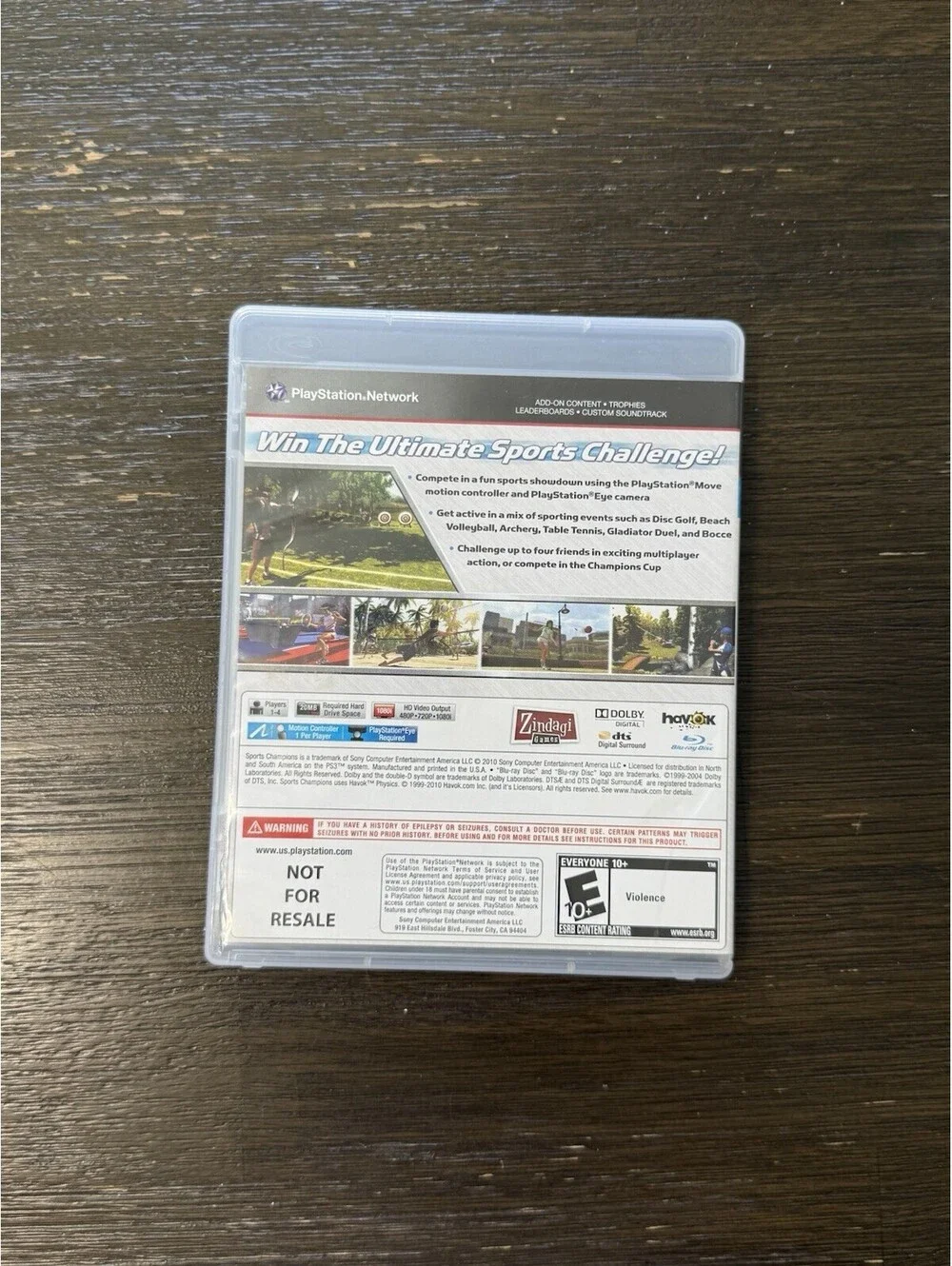 Sports Champions (Sony PlayStation 3, 2010) PS3 Complete CIB with Manua